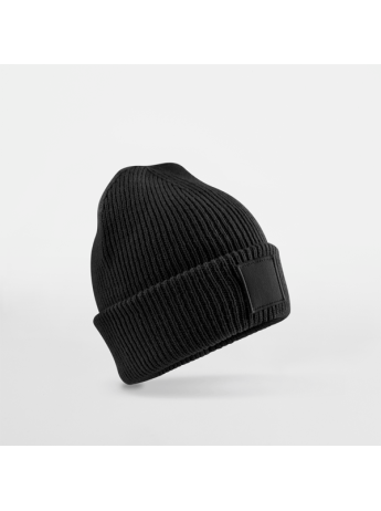 Kids Deep Cuffed Tonal Patch Beanie