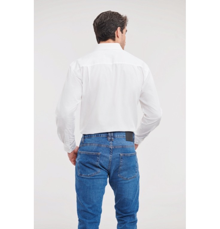 Men’s Long Sleeve PureCotton Easy Care Poplin Shirt