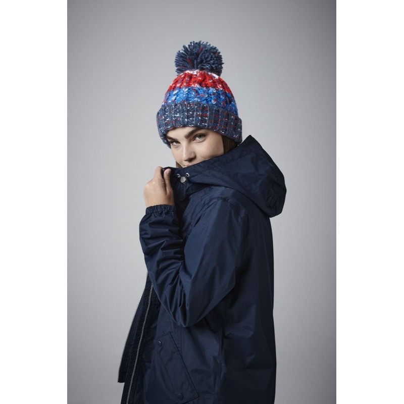 Corkscrew Pom Pom Beanie