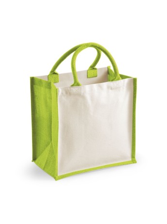 Printers' Jute Midi Tote