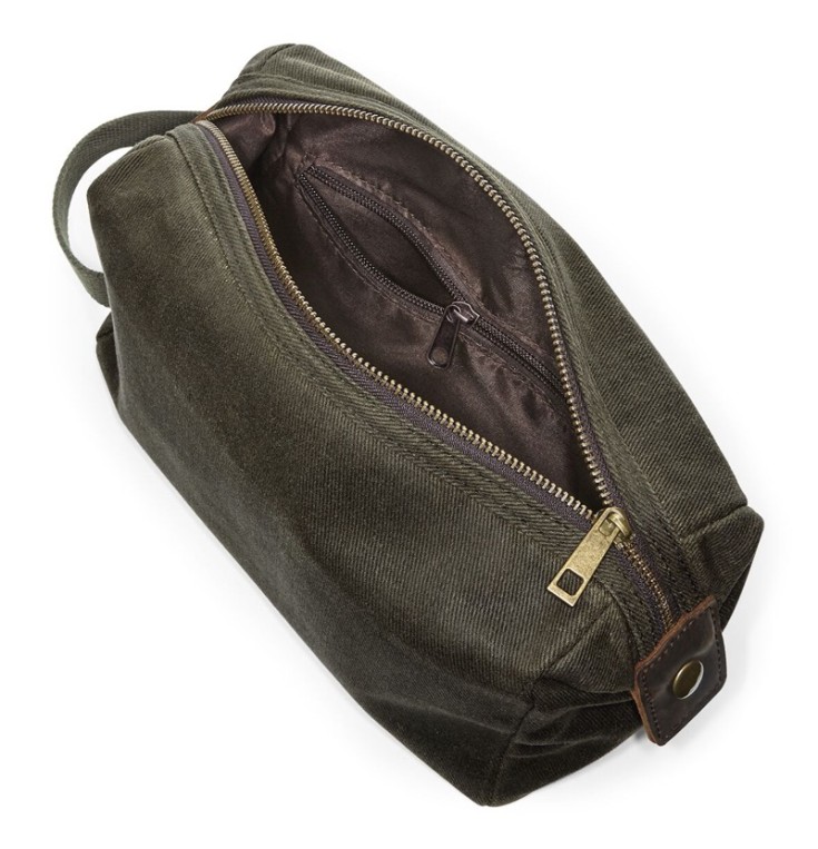 Heritage Waxed Canvas Wash Bag