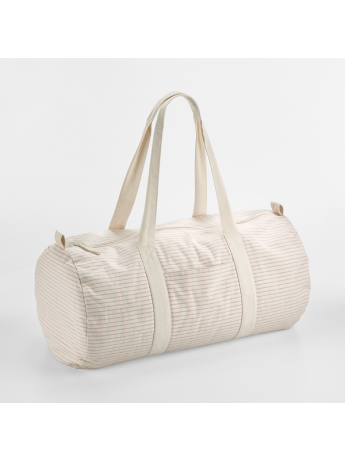 Striped Organic Cotton Barrel Bag